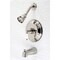Kingston Brass KB3636PL Tub and Shower Faucet, Polished Nickel KB3636PL - alternate 2